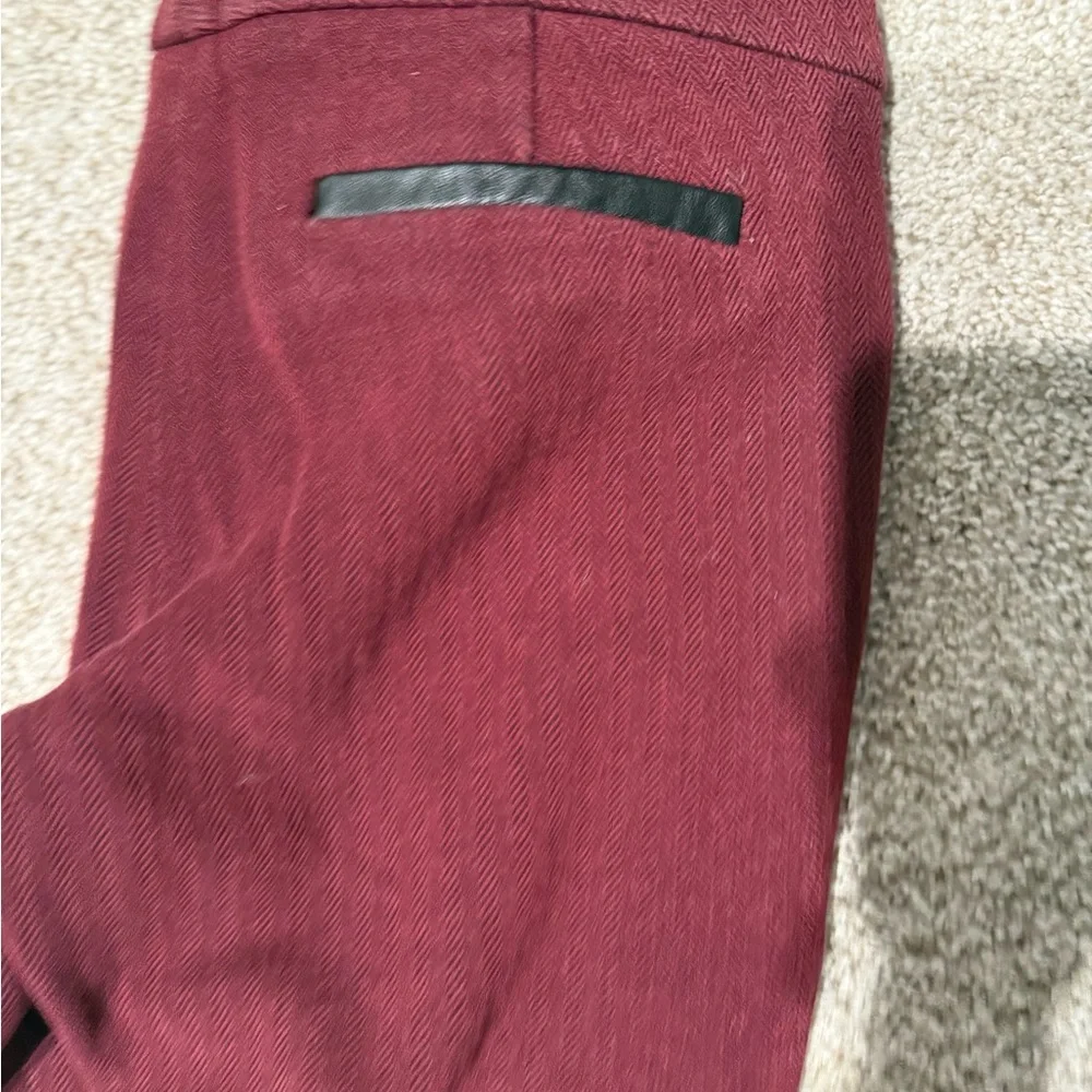 BUNDLE Banana Republic BURGUNDY and Black Dress Pants with Classic Style & Plaid
